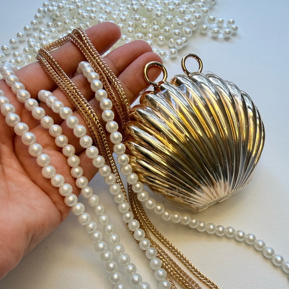 Mini Bag Sea Shell Mini Clutch - Picture 3 of 7